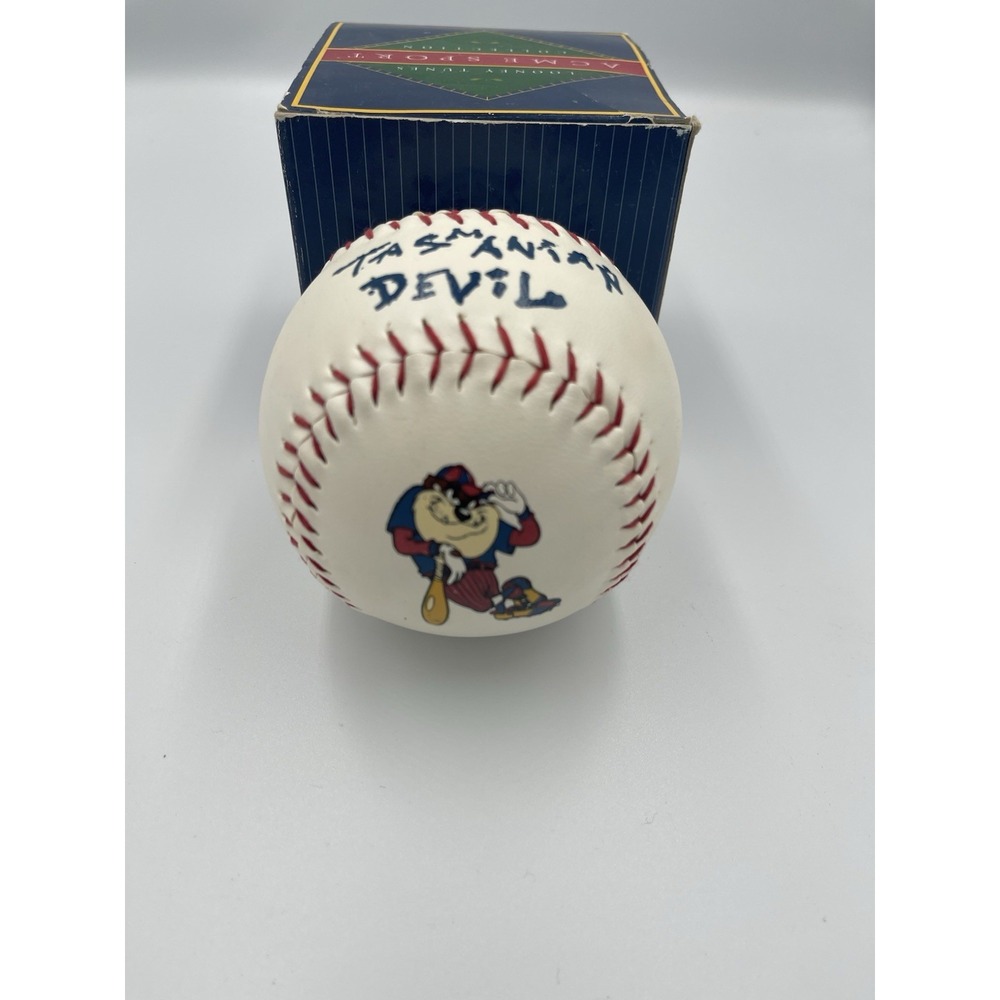 Vintage TAZ Tasmanian Devil Softball Looney Tunes ACME Sports Collection Unused - Picture 3 of 8